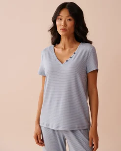 Blue Stripe Super Soft T-shirt