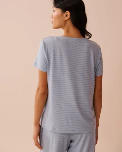 Blue Stripe Super Soft T-shirt