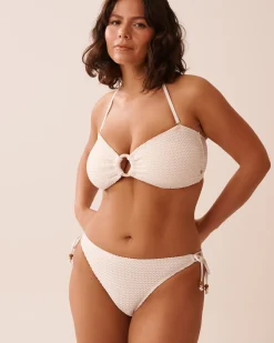 COCONUT MILK Crochet Ring Bandeau Bikini Top