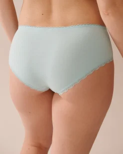 Cotton and Lace Detail Hiphugger Panty
