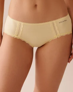 Cotton and Lace Detail Hiphugger Panty