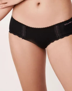 Cotton and Lace Detail Hiphugger Panty