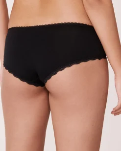 Cotton and Lace Detail Hiphugger Panty
