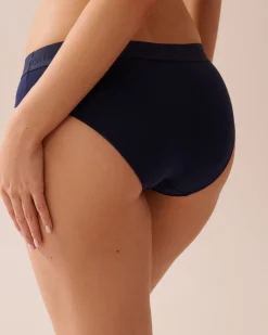 Cotton and Logo Elastic Band Bikini Panty