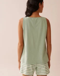 Cotton Henley Cami
