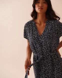 Floral Gauze Short Dress