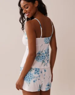 Hydrangea Print Super Soft Cami
