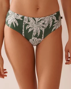 KHAKI PALM Hipster Bikini Bottom
