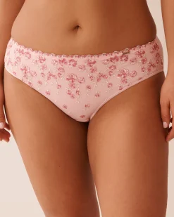 Microfiber and Mesh Sleek Back Bikini Panty