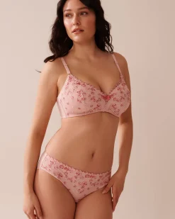 Microfiber and Mesh Sleek Back Bikini Panty