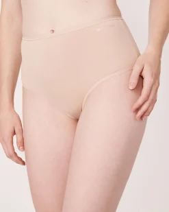 Microfiber Sleek Back High Waist Bikini Panty