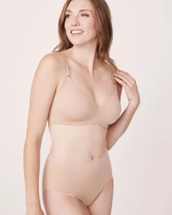 Microfiber Sleek Back High Waist Bikini Panty