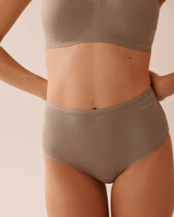 Microfiber Sleek Back High Waist Bikini Panty