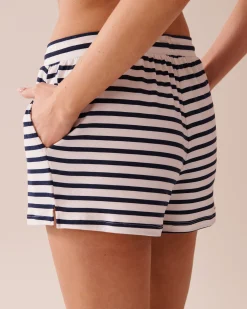 Nautical Stripe Super Soft Pajama Shorts