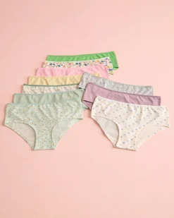 10-Pack Cotton Hiphugger Panty