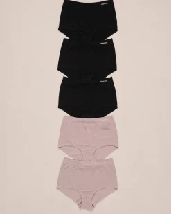5-Pack Modal High Waist Hiphugger Panty