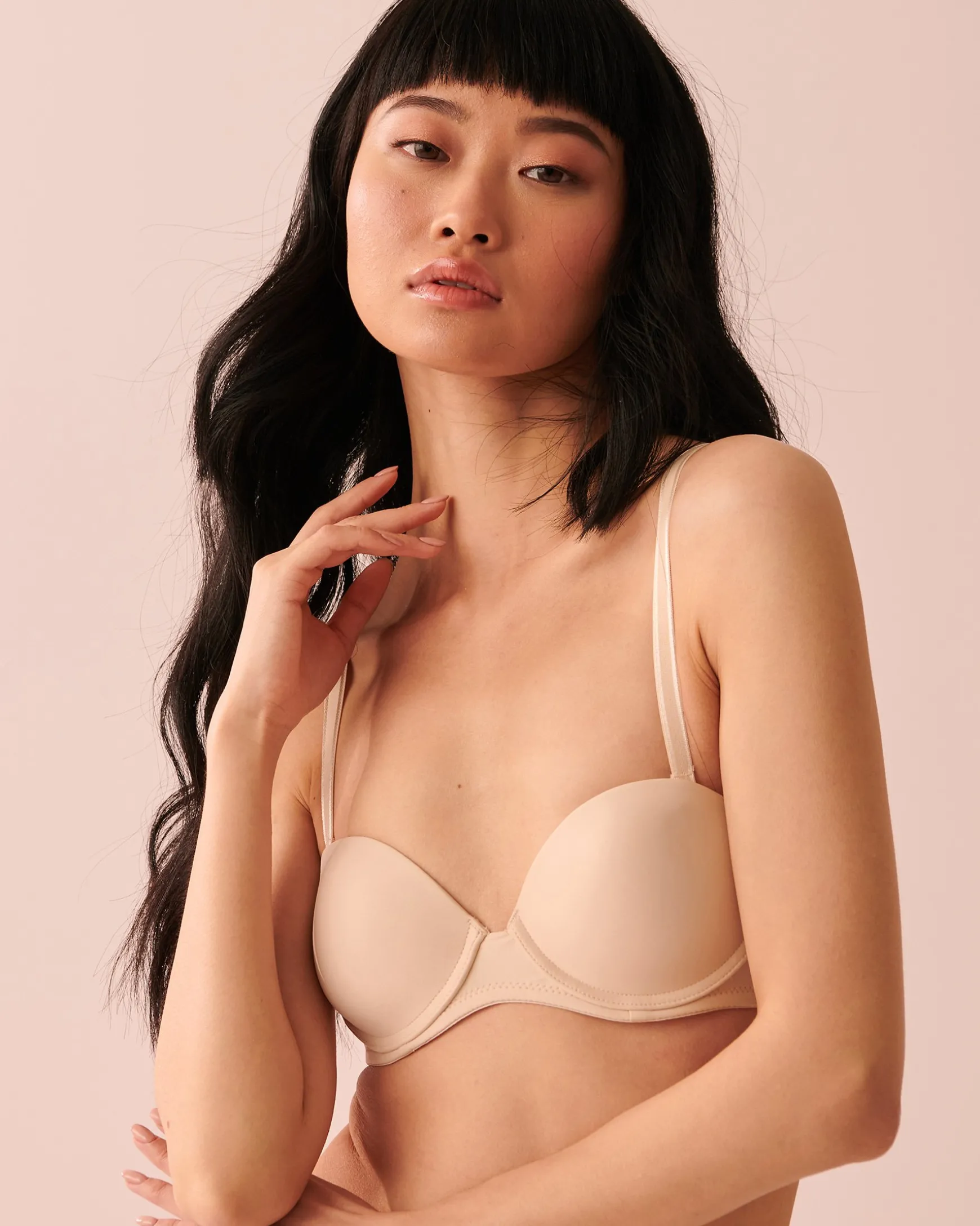 Push-up Strapless Demi Bra