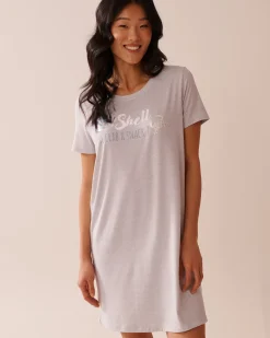 Seashell Print Super Soft Sleepshirt