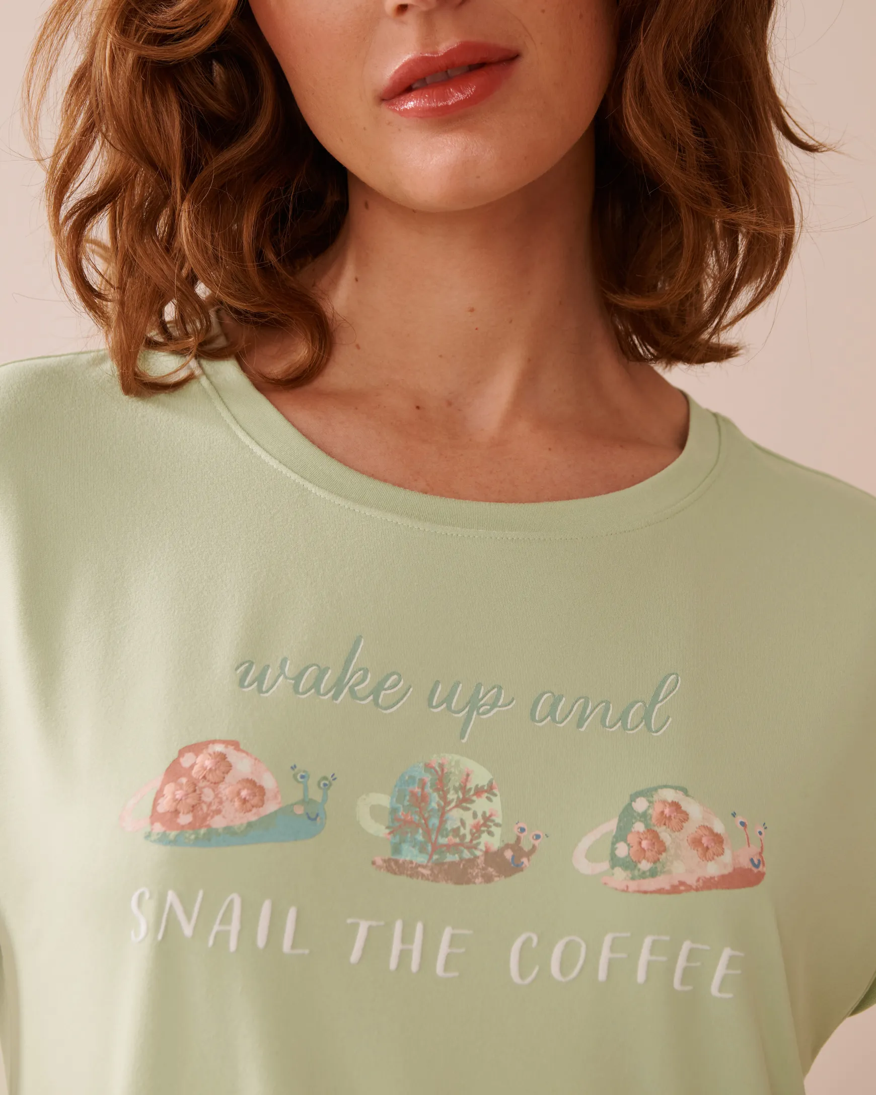 Snail Print Super Soft Sleepshirt