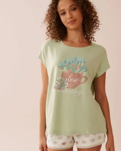 Snail Print Super Soft T-shirt