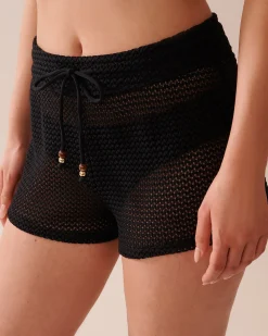 SOLID Crochet Swim Shorts