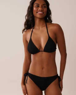 SOLID Ribbed Triangle Bikini Top