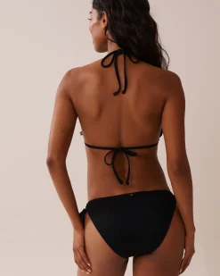 SOLID Ribbed Triangle Bikini Top