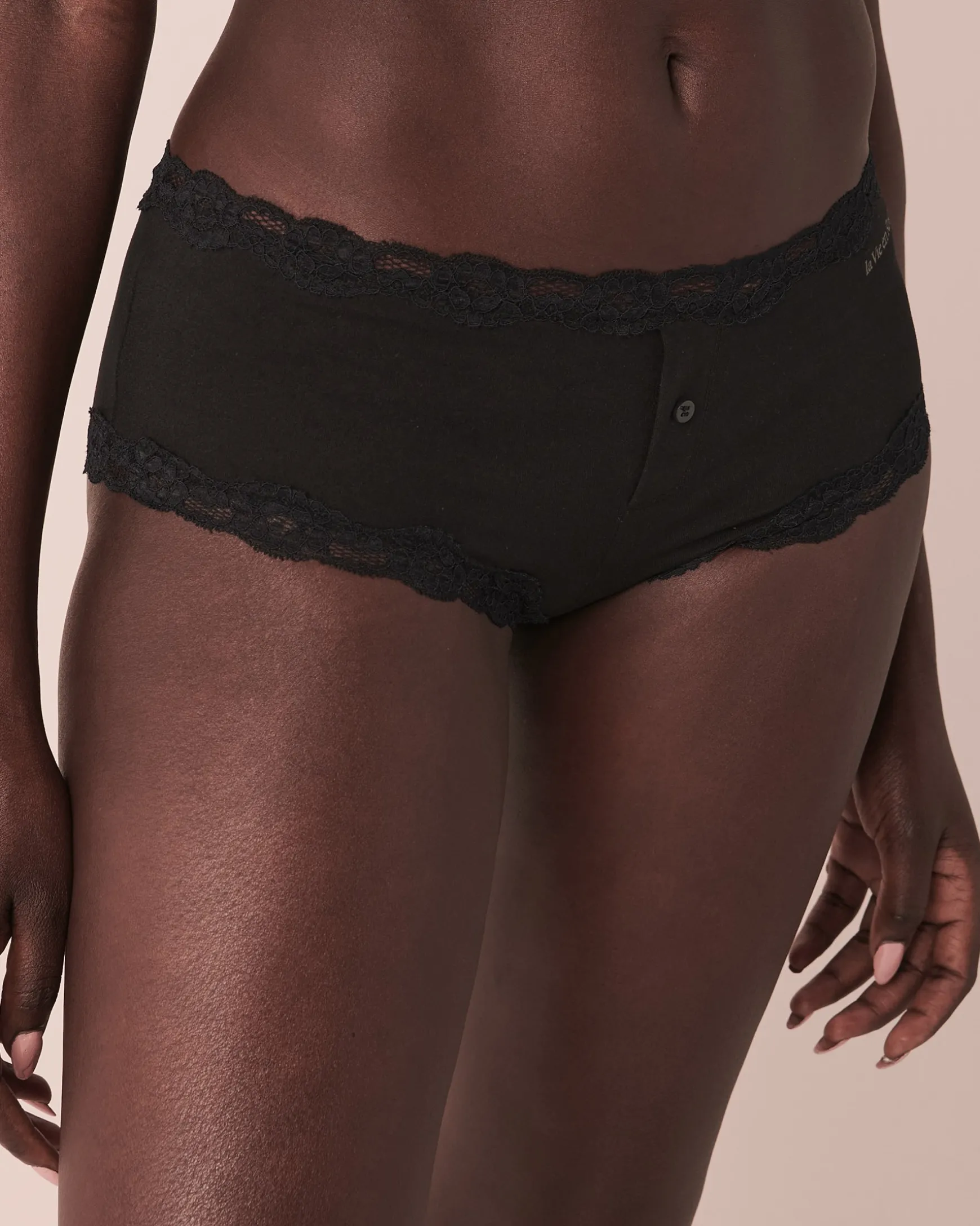 Super Soft Lace Trim Boyleg Panty