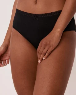 Super Soft Lace Trim High Waist Bikini Panty