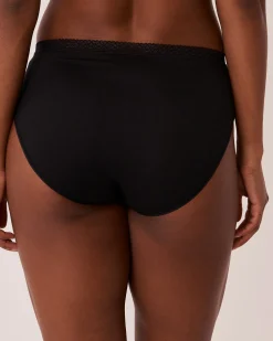 Super Soft Lace Trim High Waist Bikini Panty