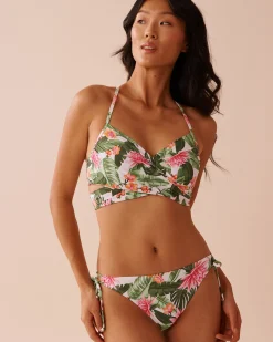 WATER LILY Crossed Push-up Bikini Top