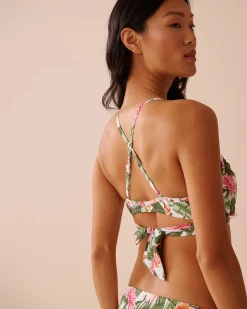 WATER LILY Crossed Push-up Bikini Top