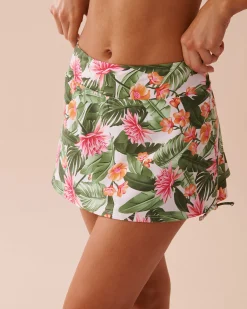WATER LILY High Waist Skirt Bikini Bottom